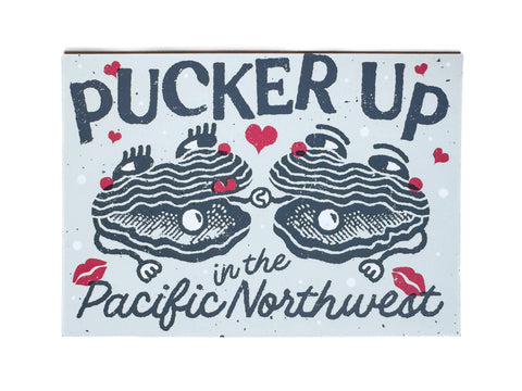 Pucker Up in the Pacific Northwest Oysters Postcard