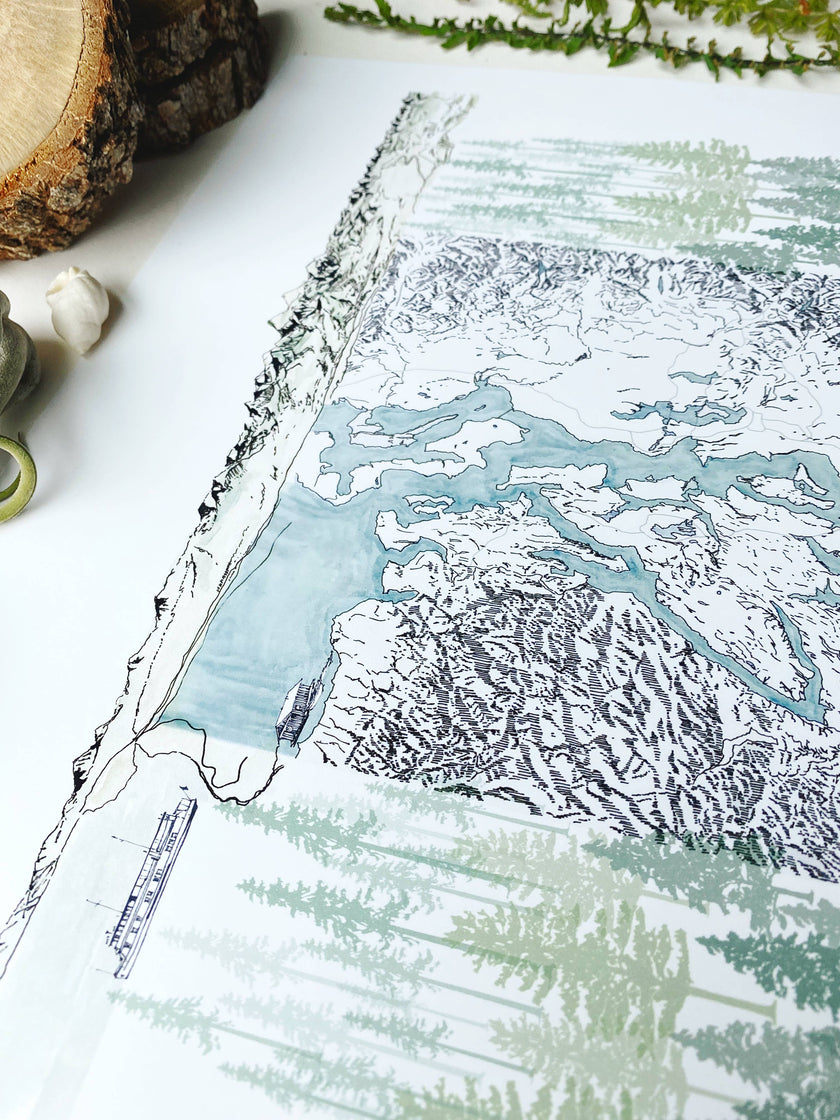 Puget Sound Life ART PRINT