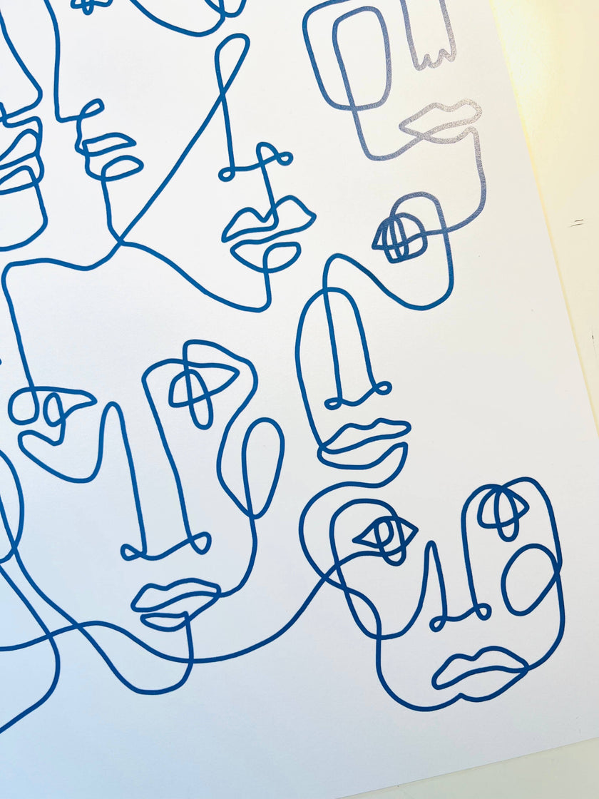 Blue Art Print 11x17