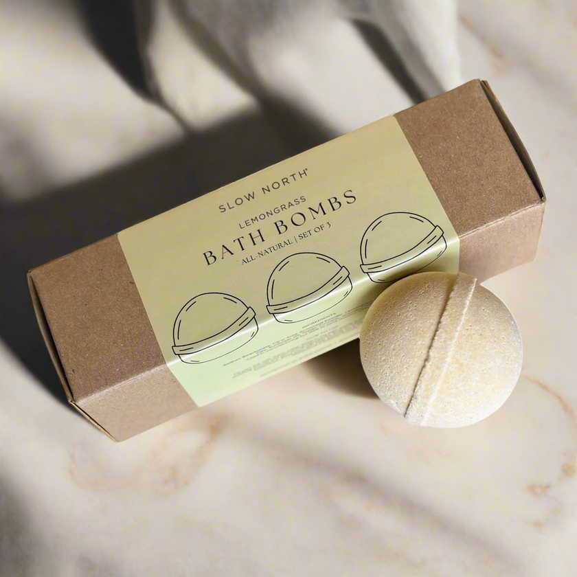Lemongrass Natural Bath Bomb Set
