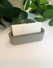 Concrete business card holder