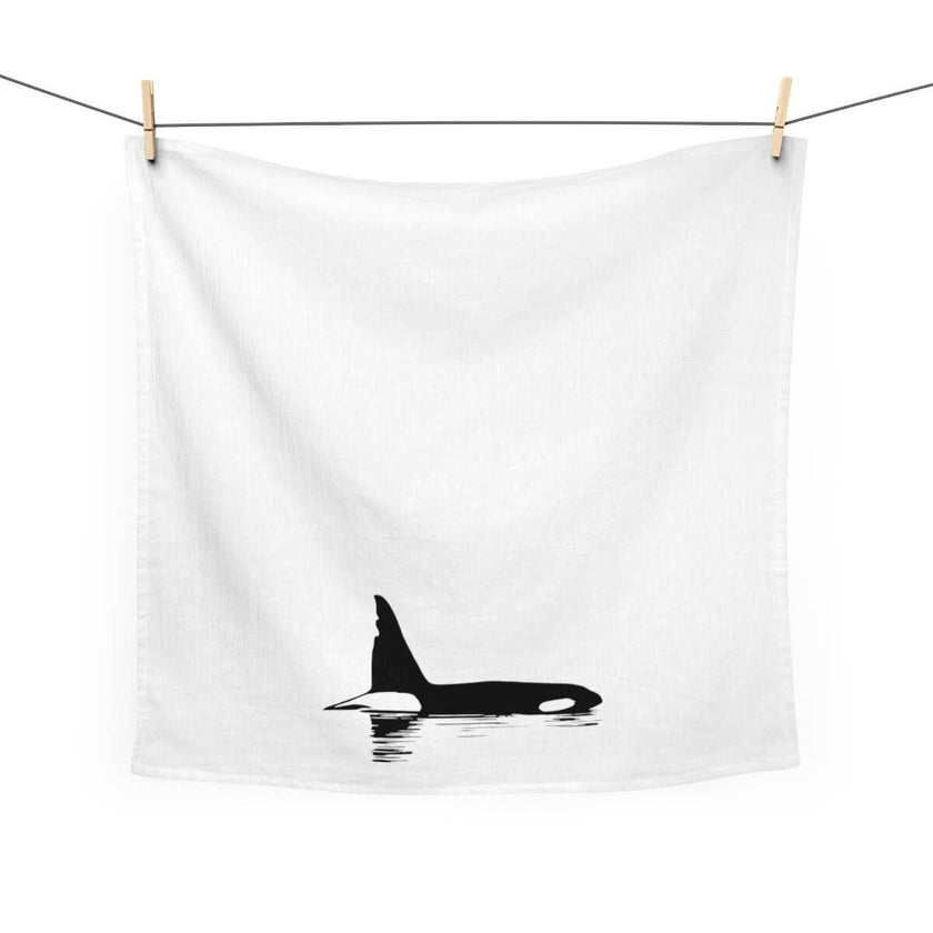 Chainsaw the Orca 100% Cotton Printed Kitchen Tea Towel