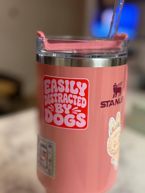 Easily Distracted by Dogs Sticker