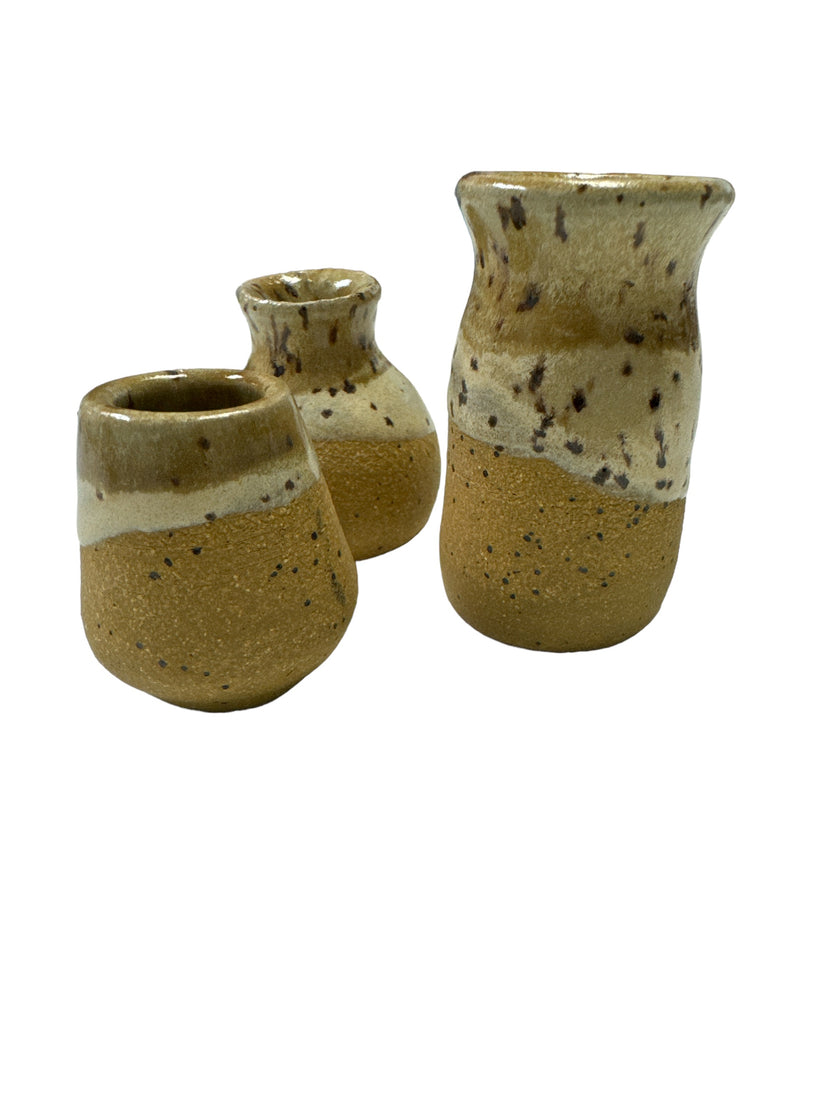 Set of 3 Handmade Mini Vases