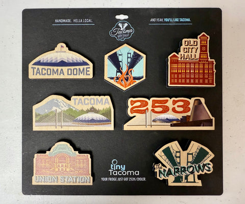 Tacoma Pack of 7 Magnets