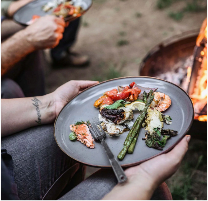 Enamel Deep Plate Set