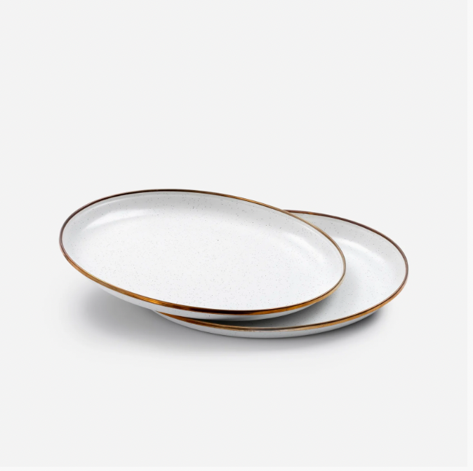 Enamel Deep Plate Set