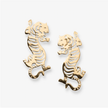 Bianca Tiger Brass Earrings