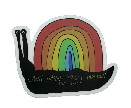 Rainbow Snail Sticker