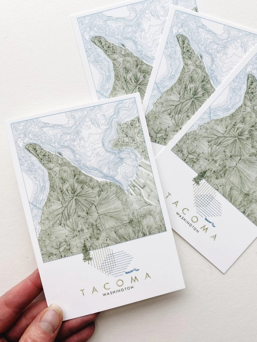 Tacoma Watercolor Postcard