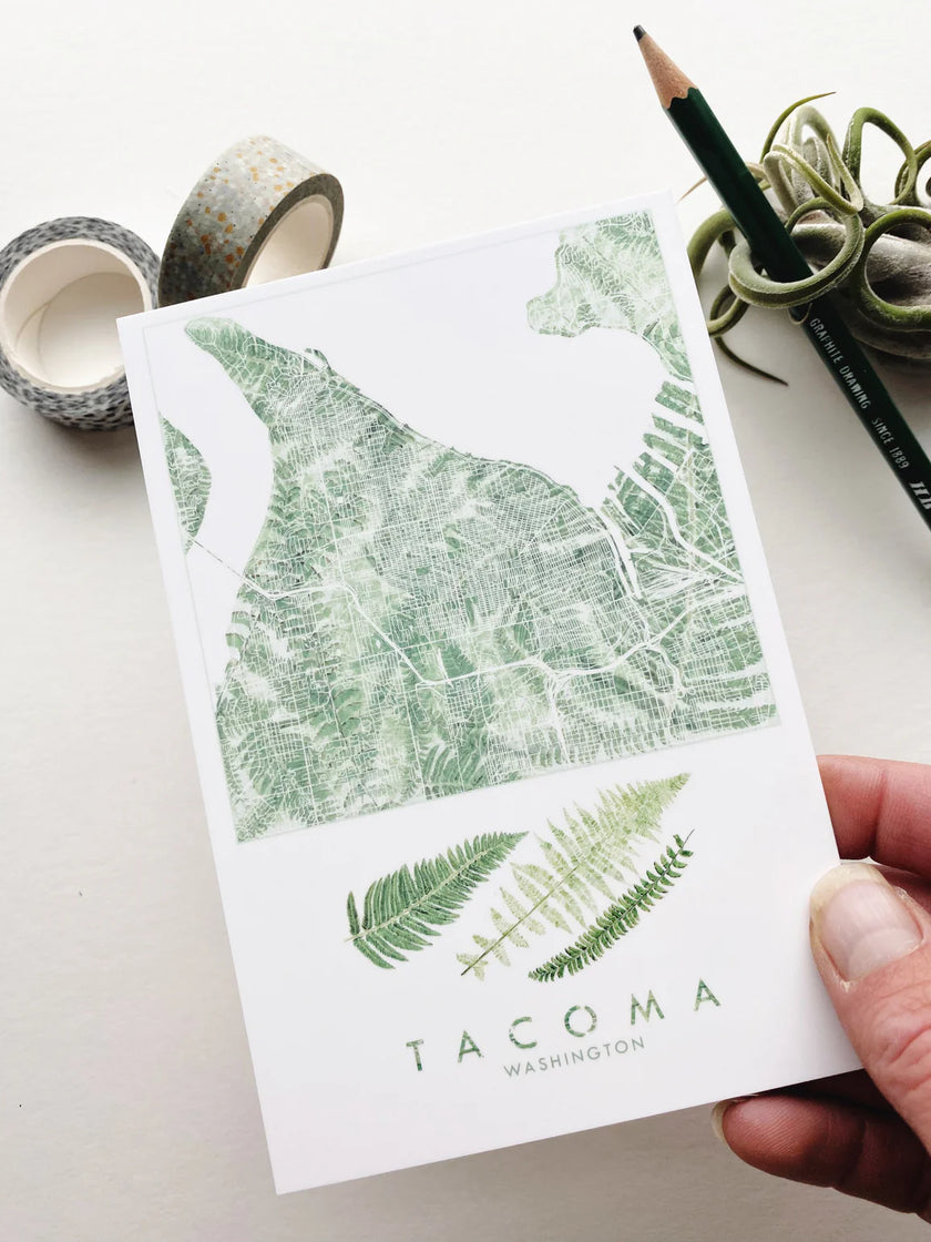 Tacoma Watercolor Postcard