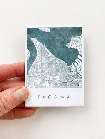 TACOMA Water Map Magnet