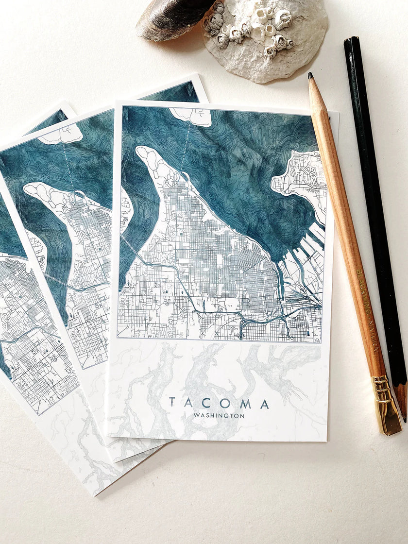 Tacoma Watercolor Postcard