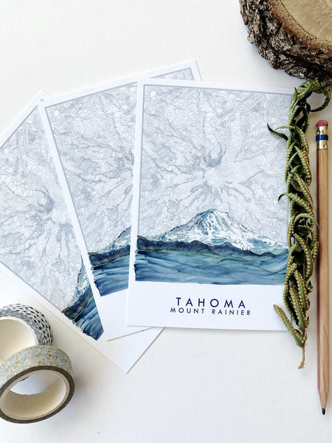 Tacoma Watercolor Postcard