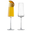 Set of 2 Empire Clear Champagne Flutes