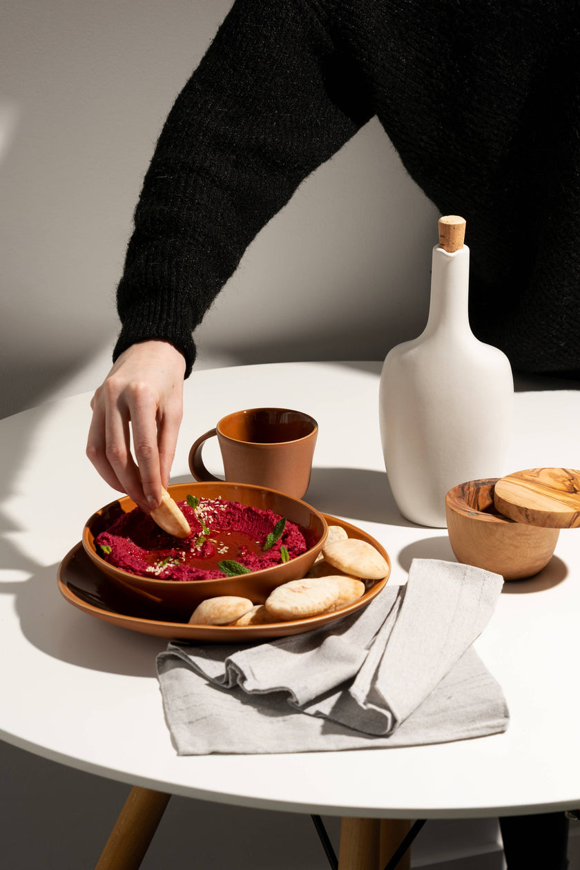 Stoneware Soup Shallow Bowl