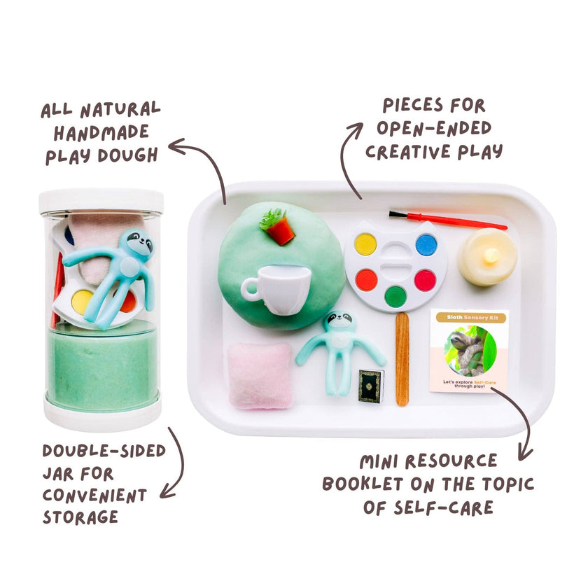 Children's Sloth Sensory Play Dough Kit
