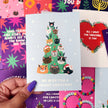 Charity Christmas Card 'We Wish You A Meowy Christmas'