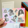 Girl Power Feminist Sticker Sheet