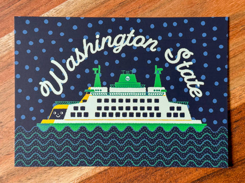 Washington State Ferry Postcard