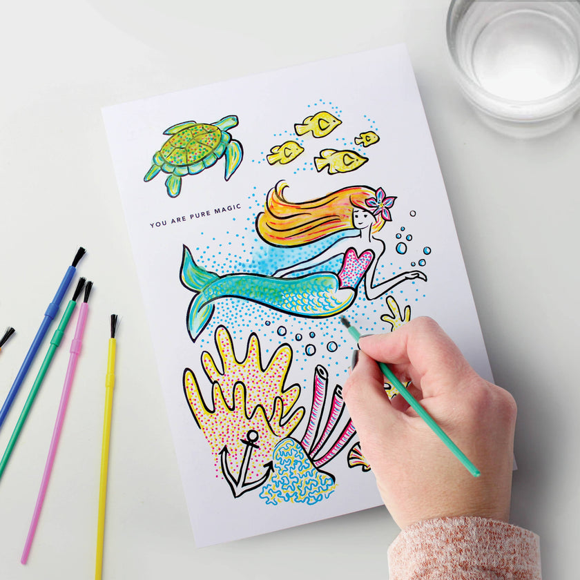 Paint With Water Mermaid Birthday Card