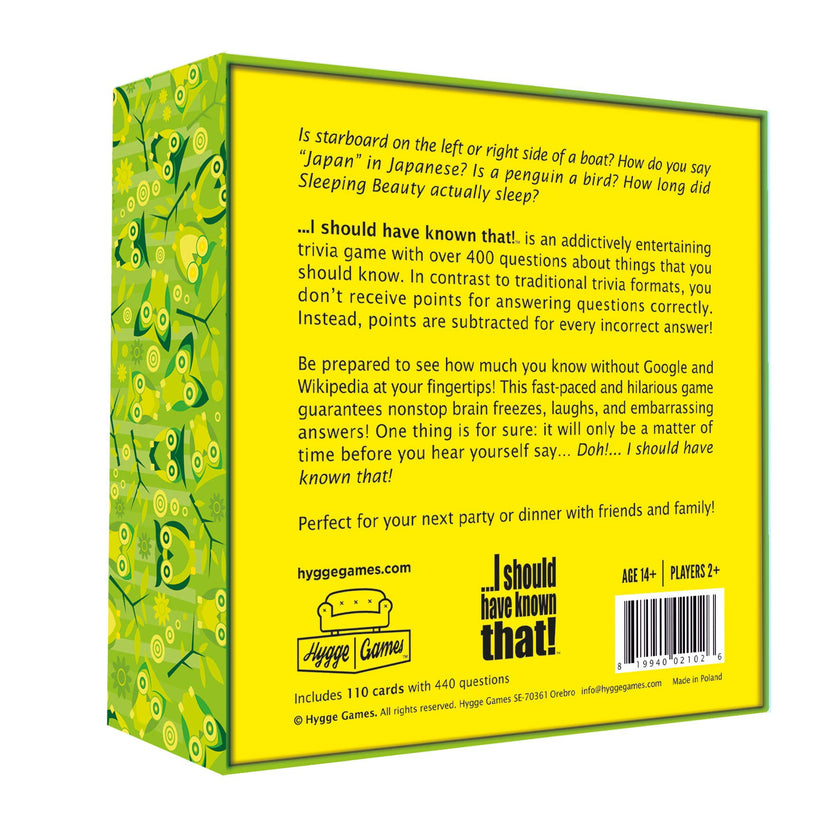 Card Game - I should have known that!