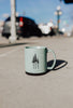 Rustic Three Tree Ceramic Mug Sage
