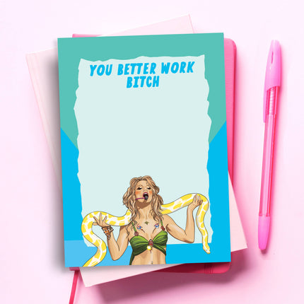 Britney Spears Funny Notepad