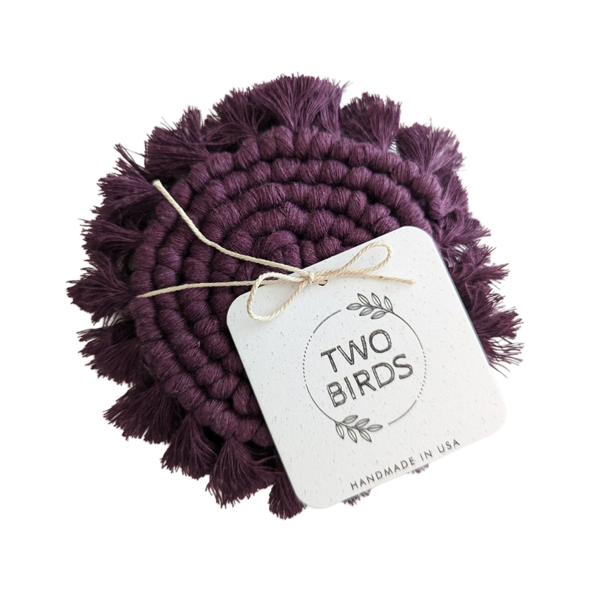Macrame Coaster Set of 2