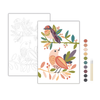 Birds on a Branch Meditative Art Paint by Number Kit