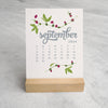 2025 Desk Calendar, Wildflower