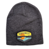 Sunset Lake Trees Beanie with Patch