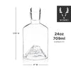 Pacific Northwest Mountain Themed Crystal Liquor Decanter