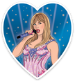 Greatest Era Heart Die Cut Sticker