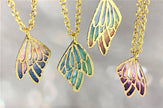 Gold Fairy Wing Necklace