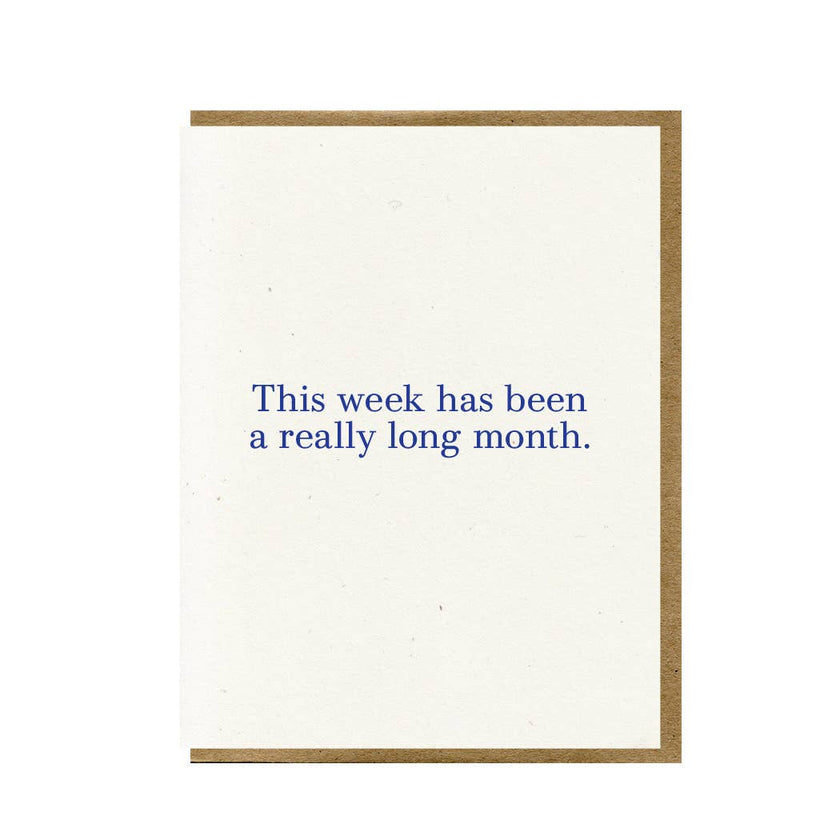 Long Month Greeting Card