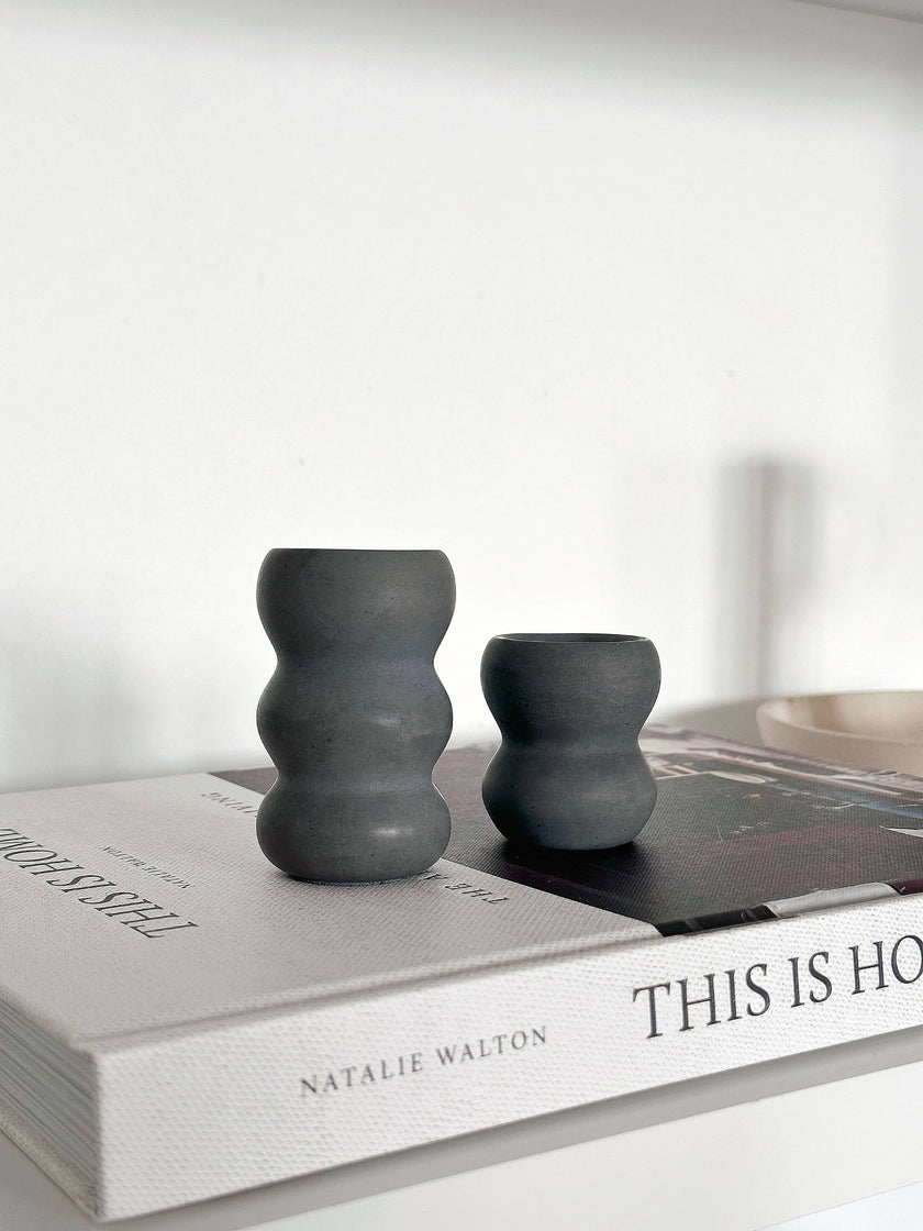 Wavy Candle Holders, Set of two