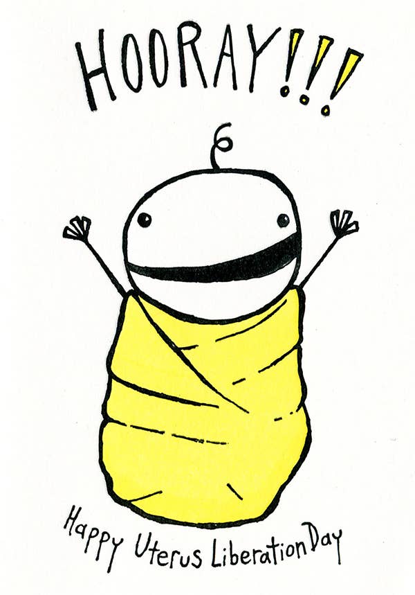 Hooray Baby Greeting Card