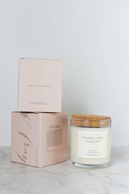 Persimmon + Cream Candle