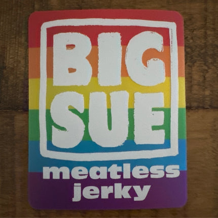 Big Sue Meatless Jerky Rainbow Sticker