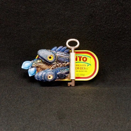 Blue Anchovies Tinned Fish Sculpture