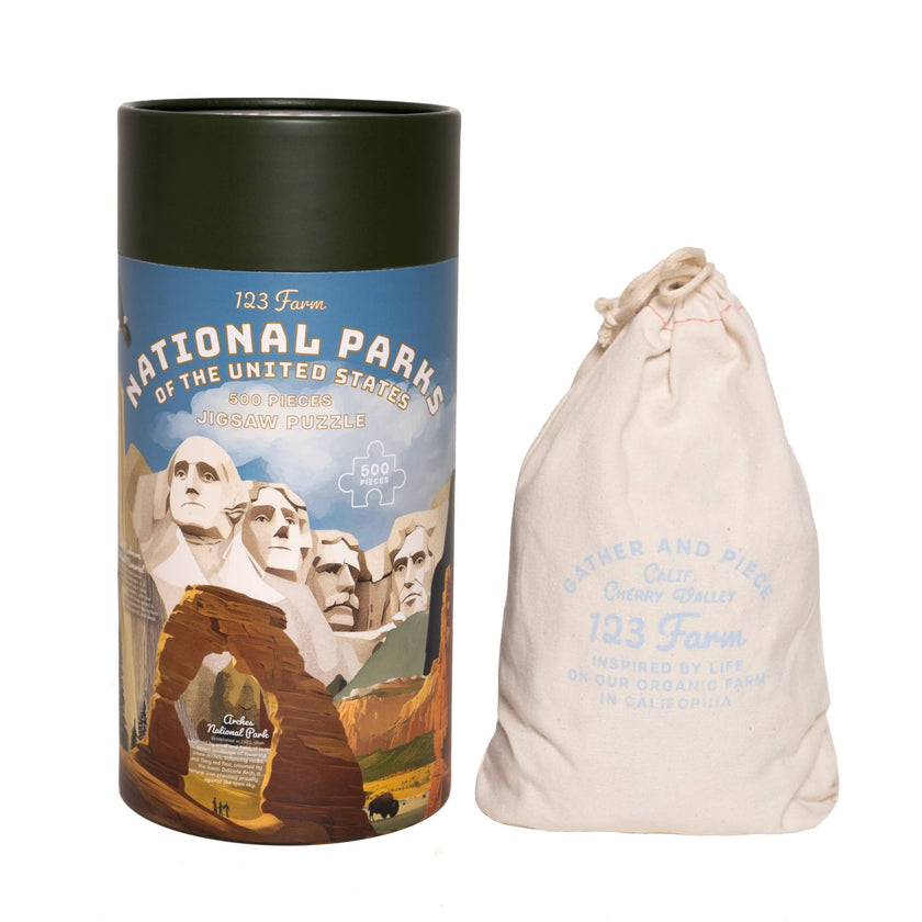 National Parks Puzzle – 500 Pc Tube with Illustrations