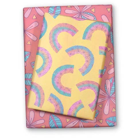 Tiare / Rainbows •  Double Sided Wrapping Paper