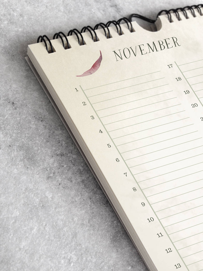 Field Flowers Celebration Calendar