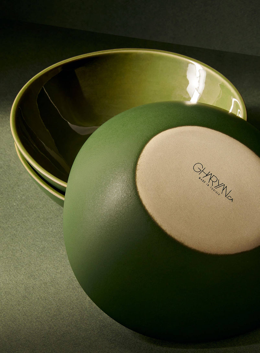 Stoneware Soup Shallow Bowl