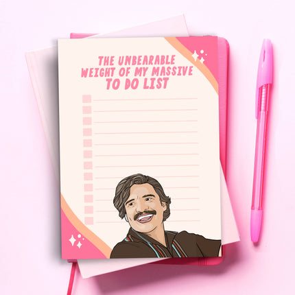 Pedro Pascal Funny Notepad