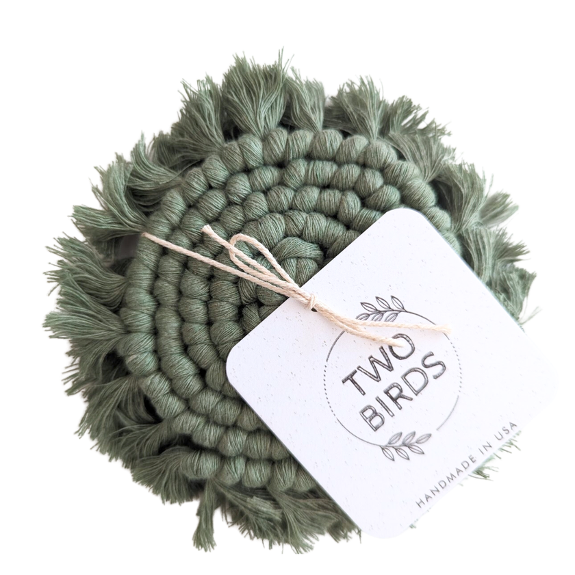 Macrame Coaster Set of 2