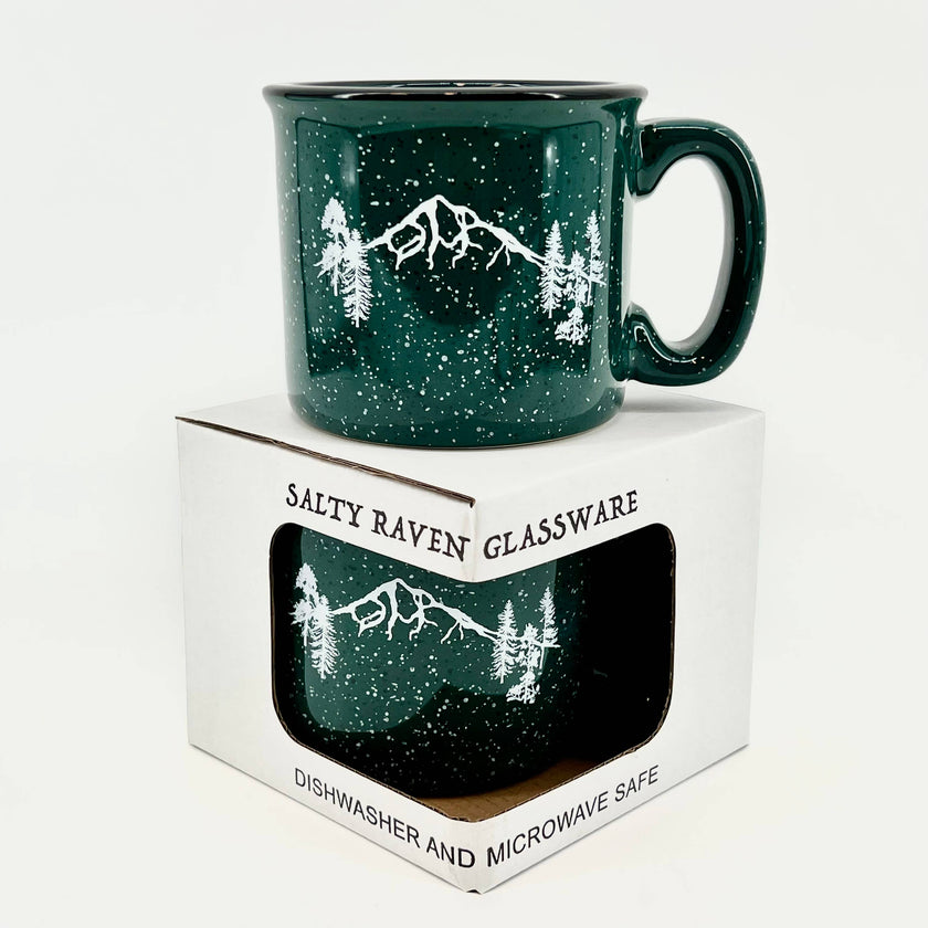 Mountain Forest Campfire Mug
