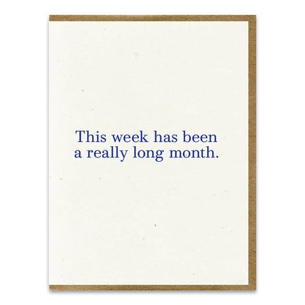 Long Month Greeting Card