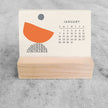 2025 Mini Desk Calendar, Abstract